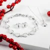 Classic Teardrop Link Bracelet in Silver and Moonstone sold by Henryka