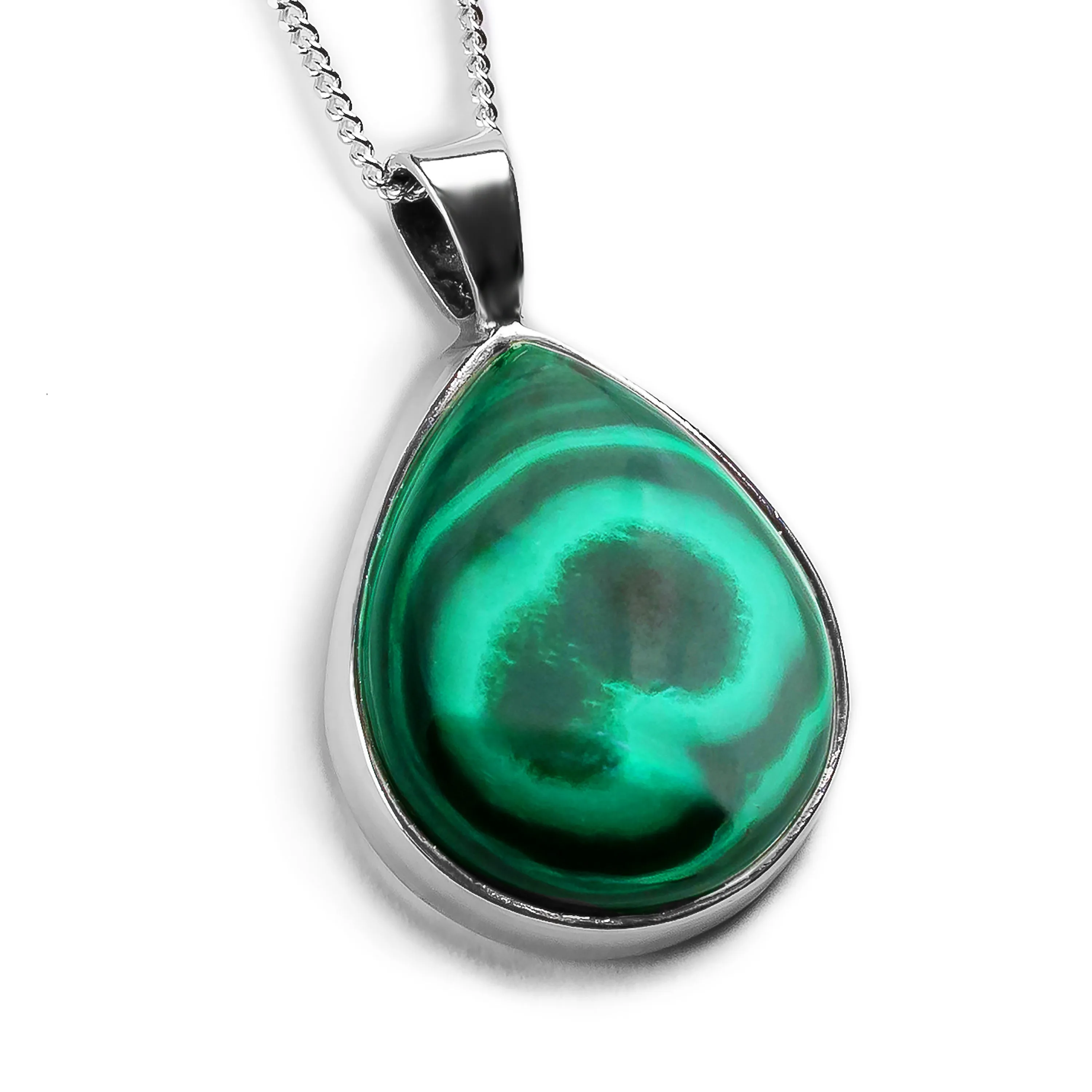 Stunning Malachite Necklace - Natural Designer Gemstone sold by Henryka