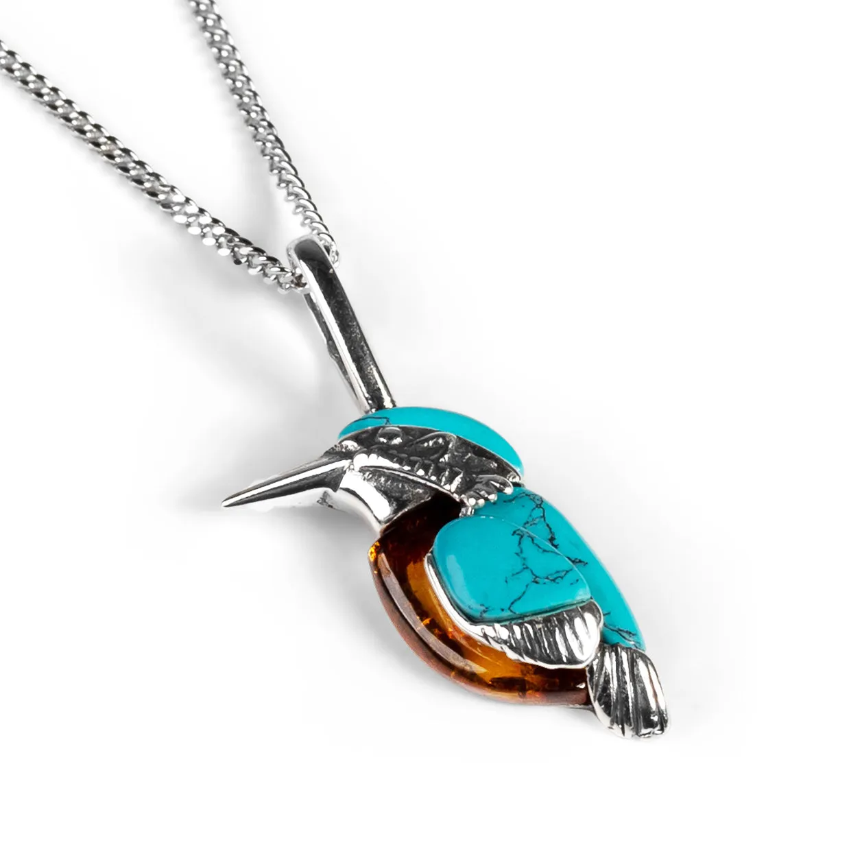 Miniature Kingfisher Necklace & Hook Earrings Set sold by Henryka product image thumbnail 2