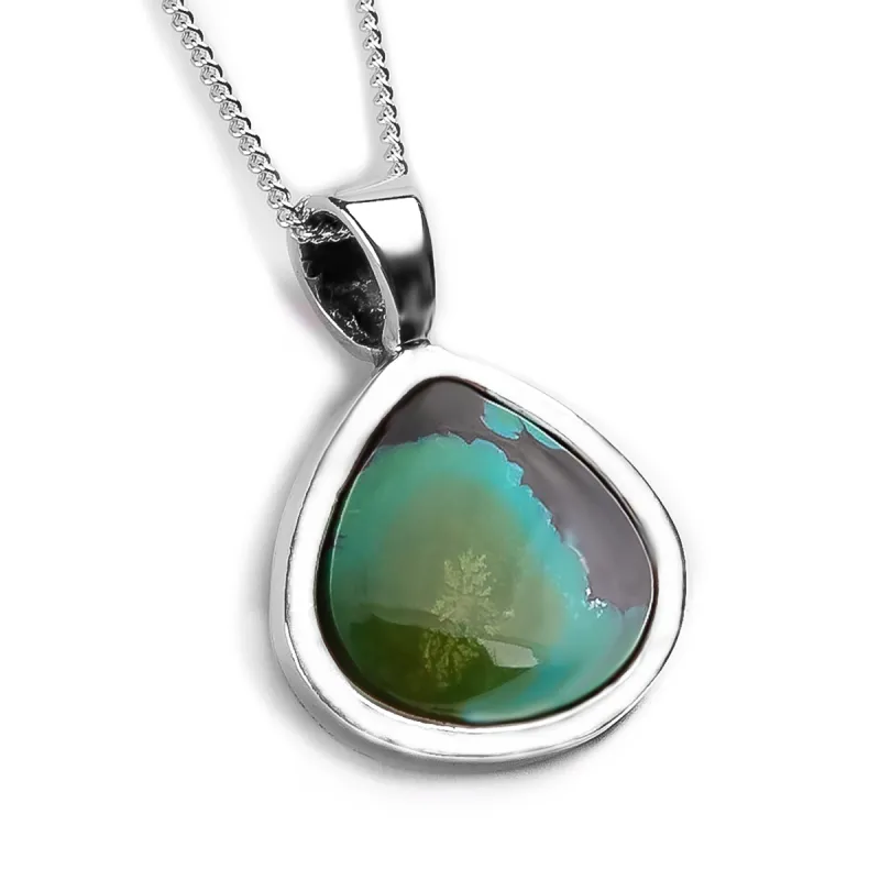 Endearing Tibetan Turquoise Necklace - Natural Designer Gemstone sold by Henryka