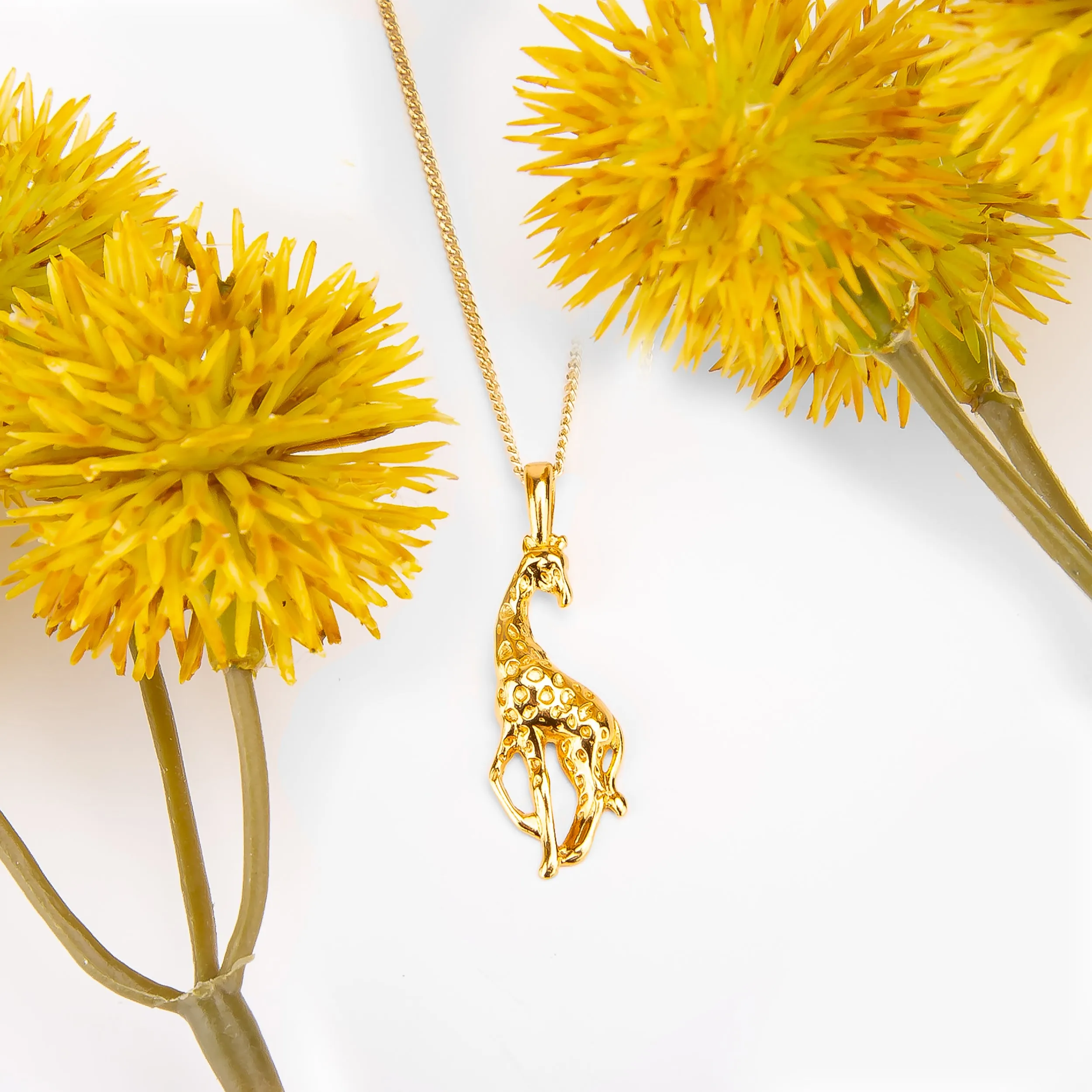 Giraffe Necklace in Silver with 24ct Gold sold by Henryka product image thumbnail 4
