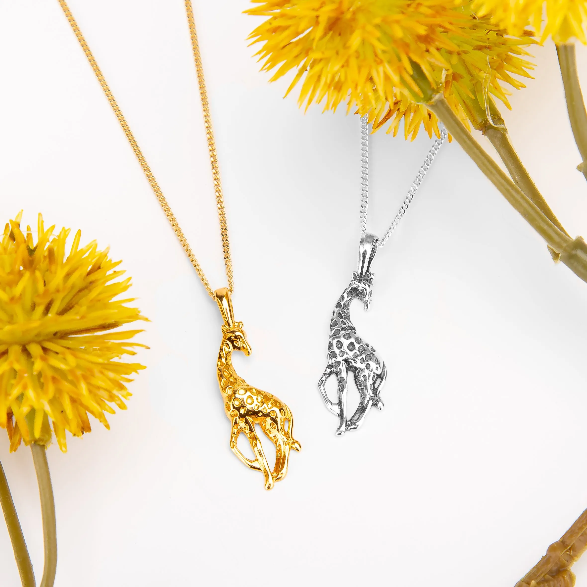 Giraffe Necklace in Silver with 24ct Gold sold by Henryka product image thumbnail 5