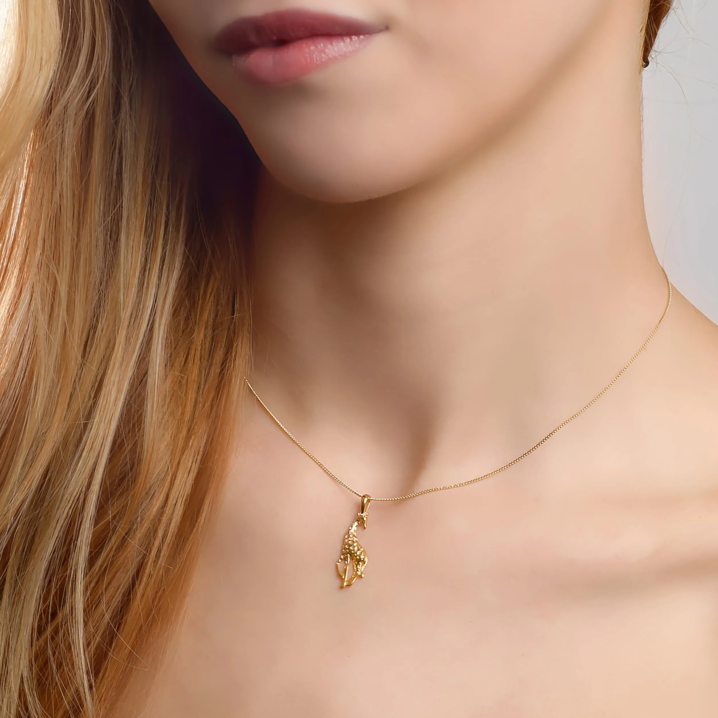 Giraffe Necklace in Silver with 24ct Gold sold by Henryka product image thumbnail 2
