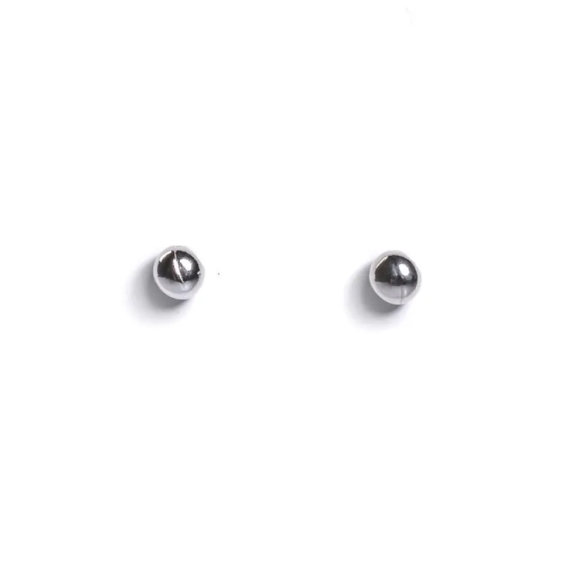 Minimal Stud Earrings in Silver sold by Henryka