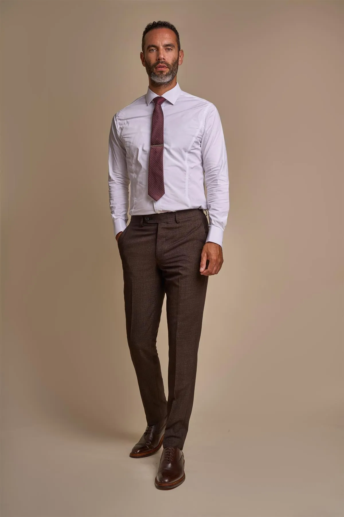 Caridi Brown Trousers sold by House of Cavani product image thumbnail 2