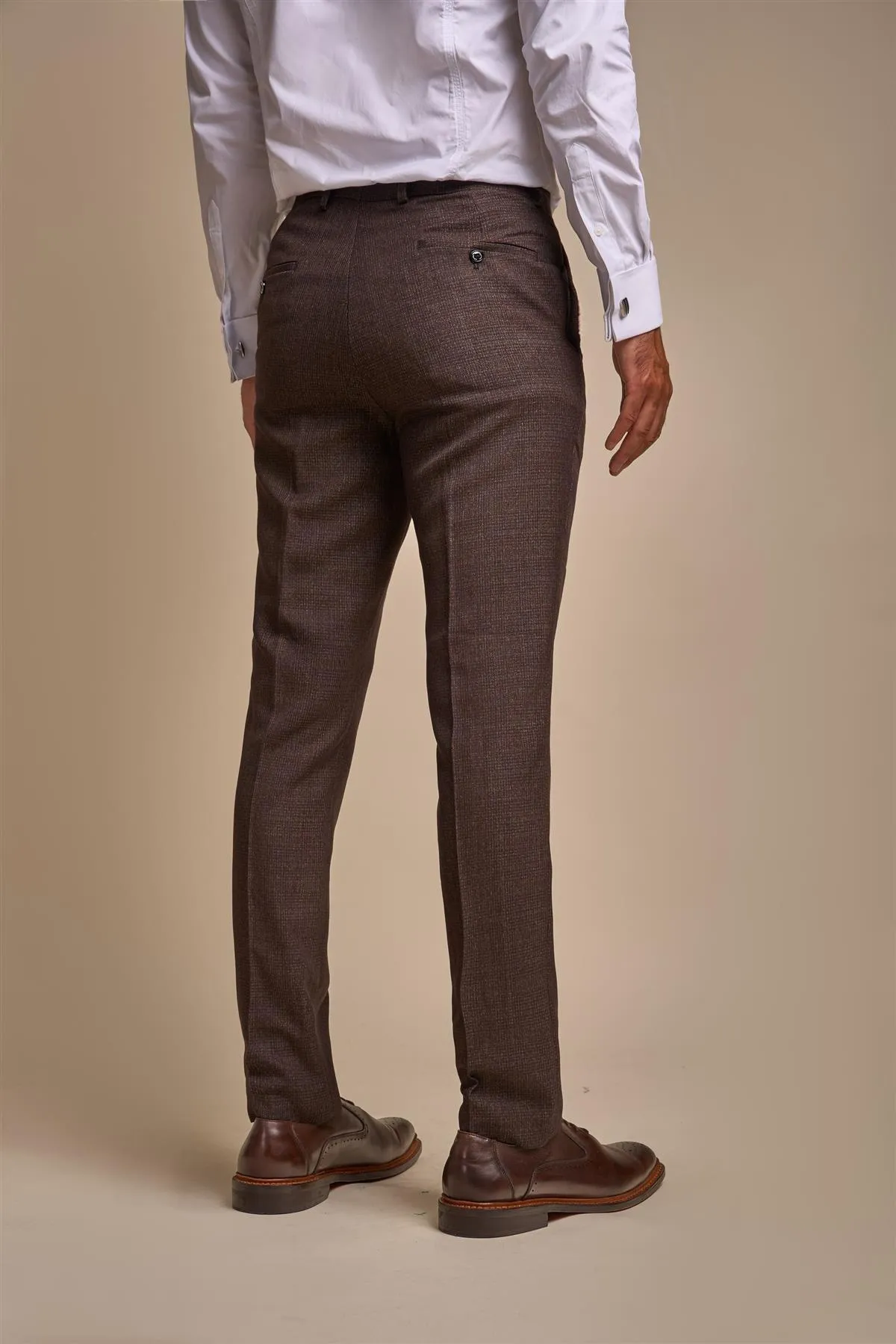 Caridi Brown Trousers sold by House of Cavani product image thumbnail 3