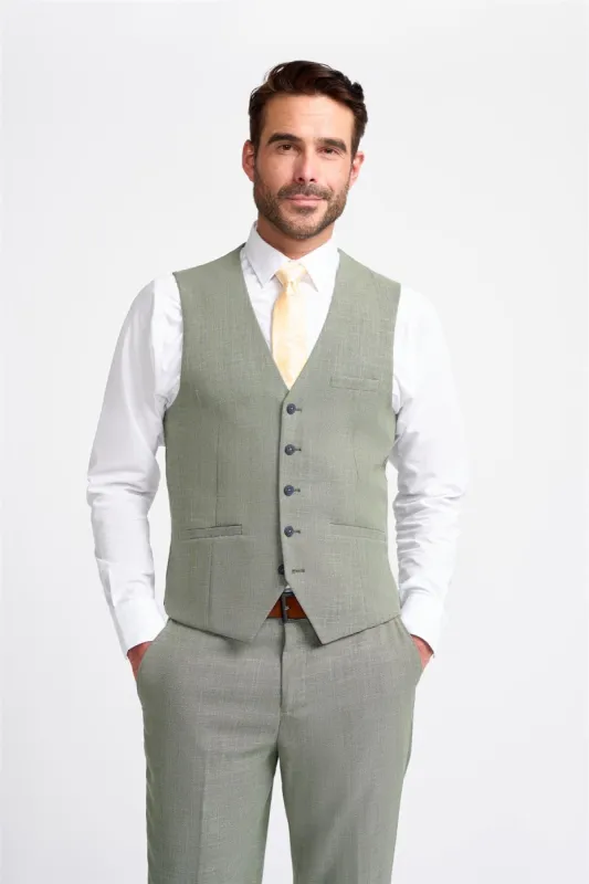Miami Sage Waistcoat sold by House of Cavani