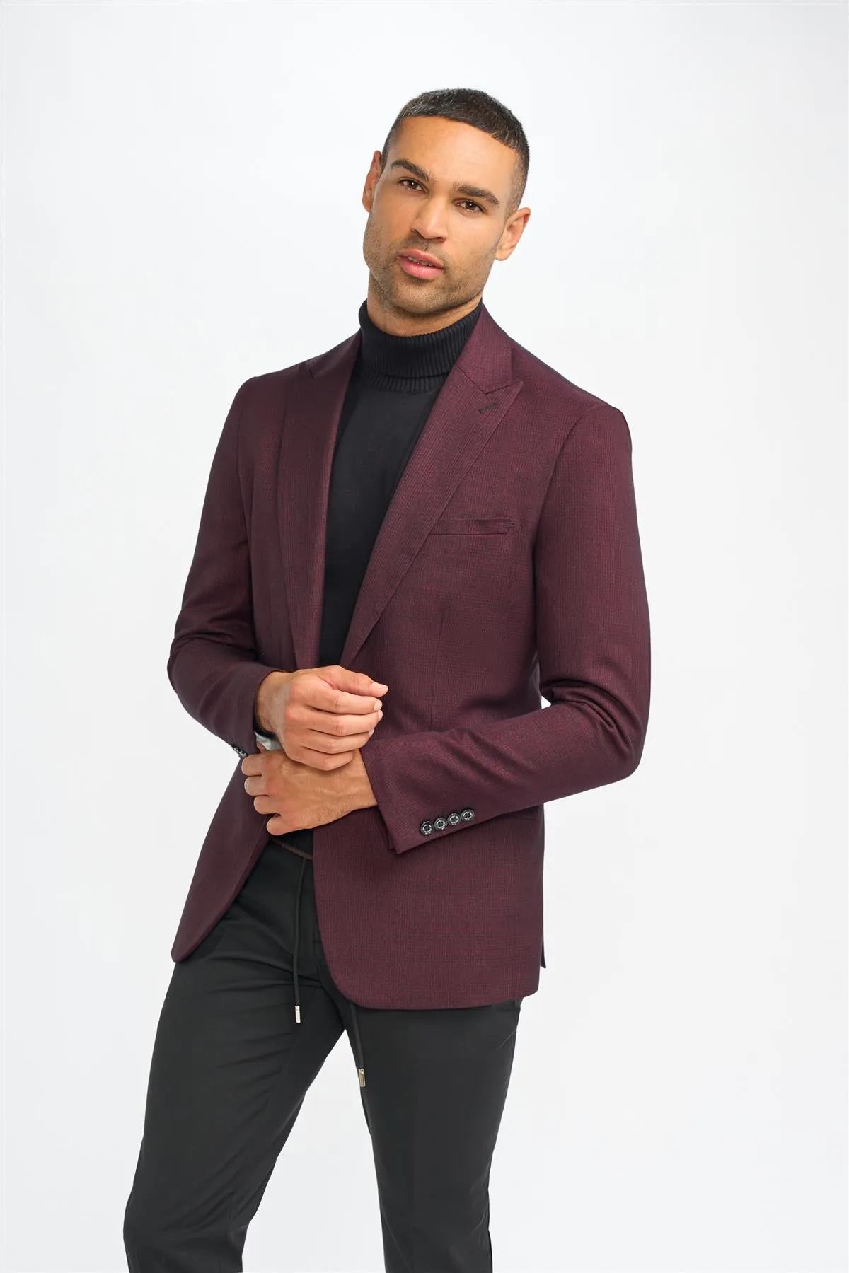 Caridi Wine Blazer sold by House of Cavani