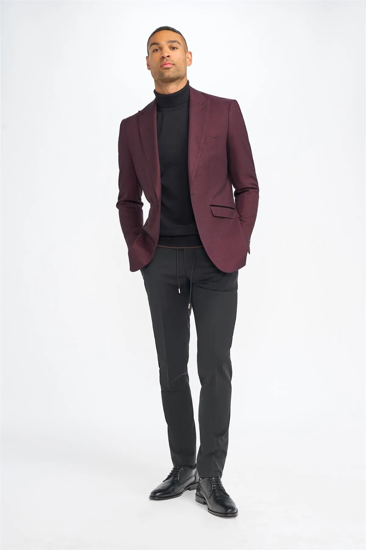 Caridi Wine Blazer sold by House of Cavani product image thumbnail 2