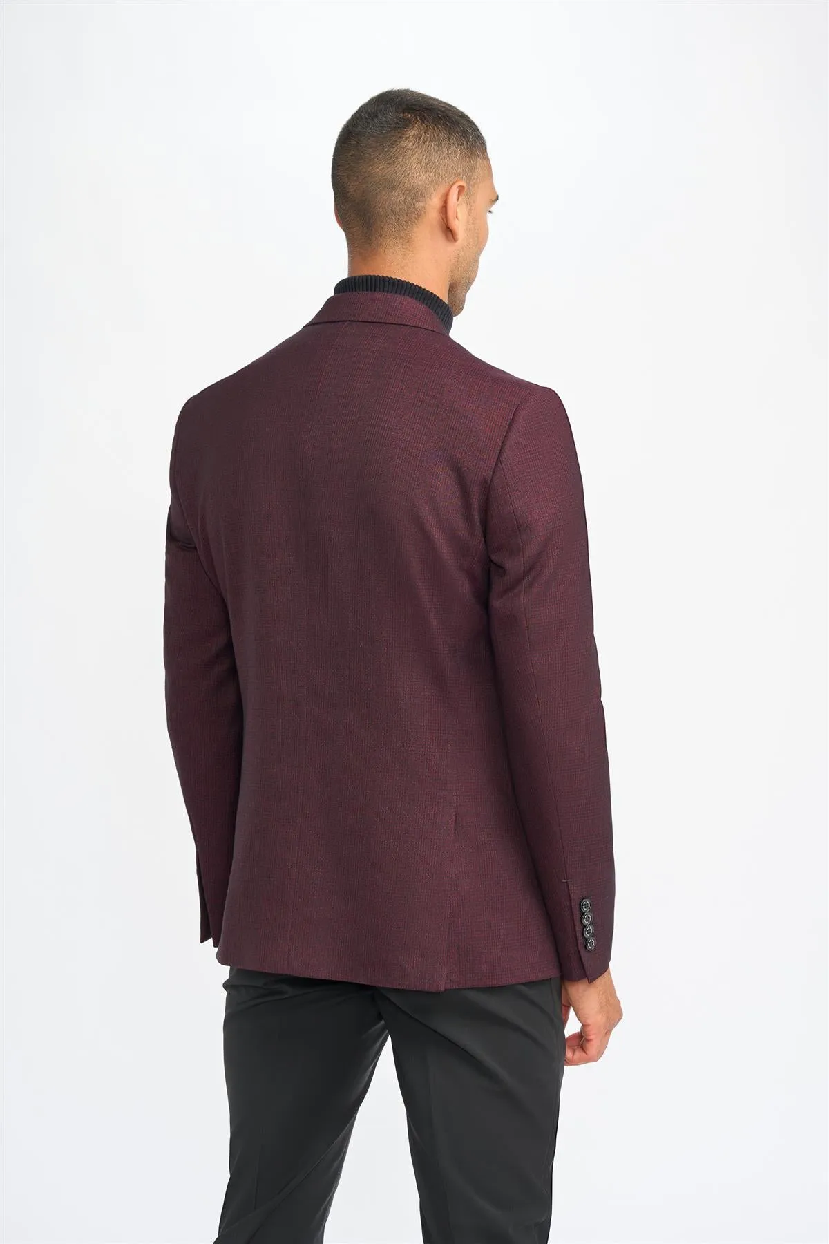 Caridi Wine Blazer sold by House of Cavani product image thumbnail 4