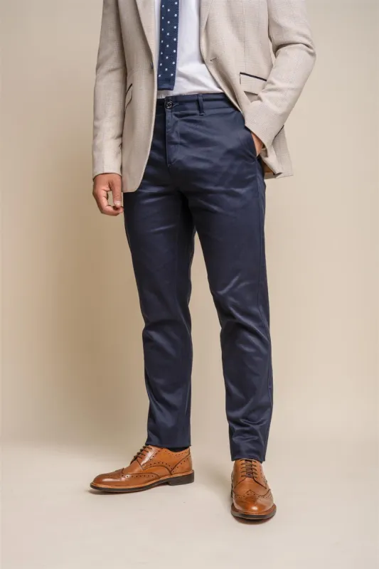 Dakota Navy Chino sold by House of Cavani