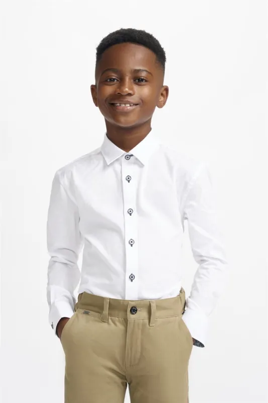 Boys Noble White Shirt sold by House of Cavani