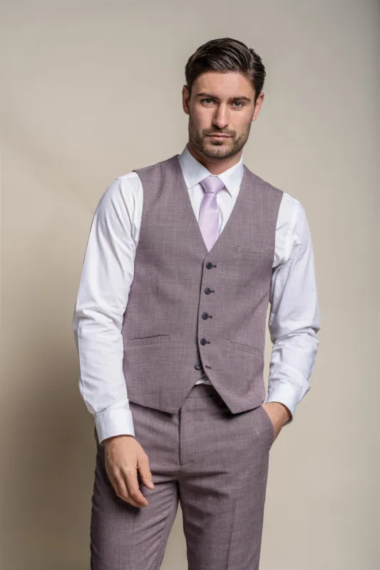 Miami Lilac Waistcoat sold by House of Cavani