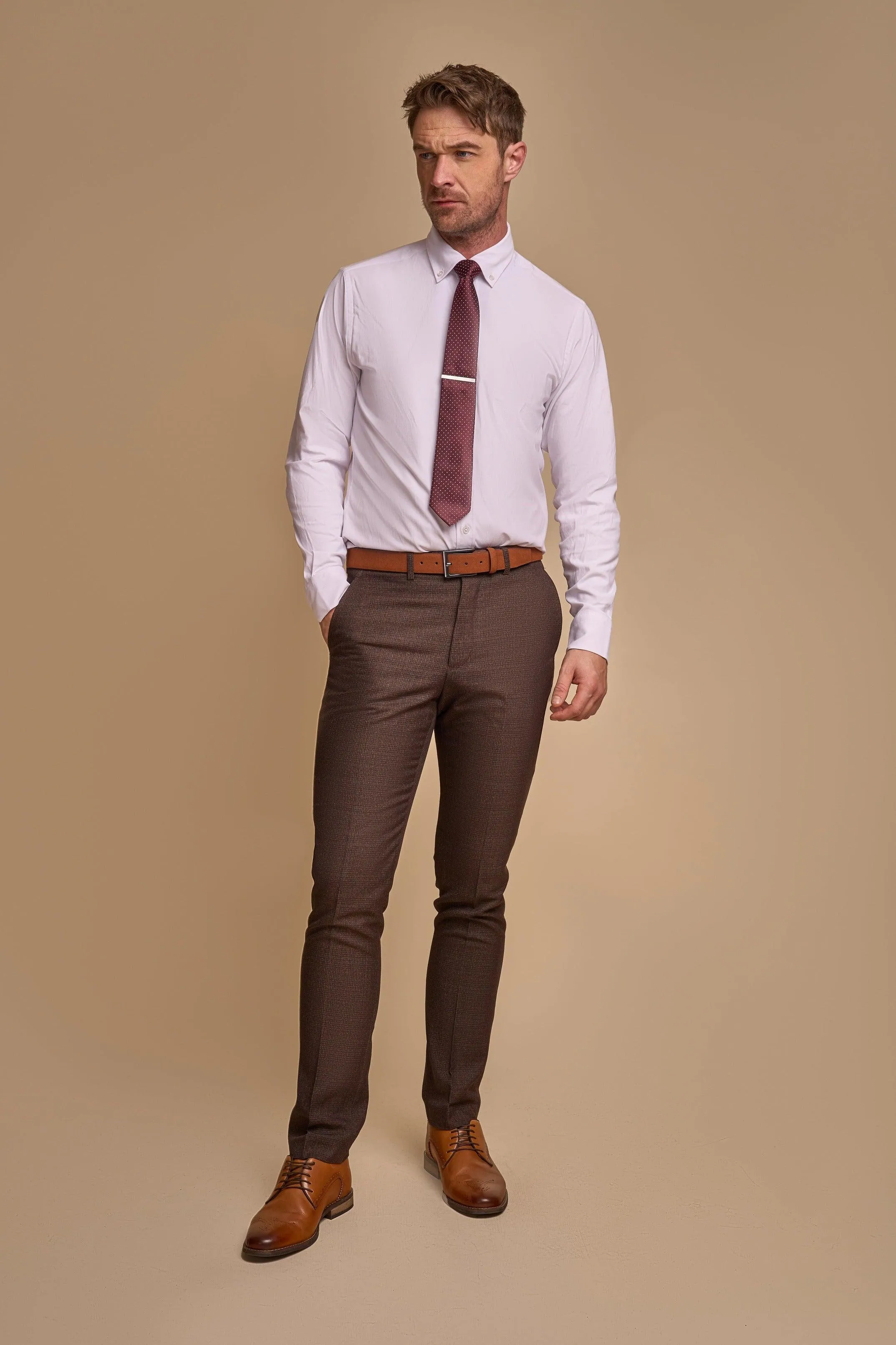 Elwood Houndstooth with Caridi Brown sold by House of Cavani product image thumbnail 4