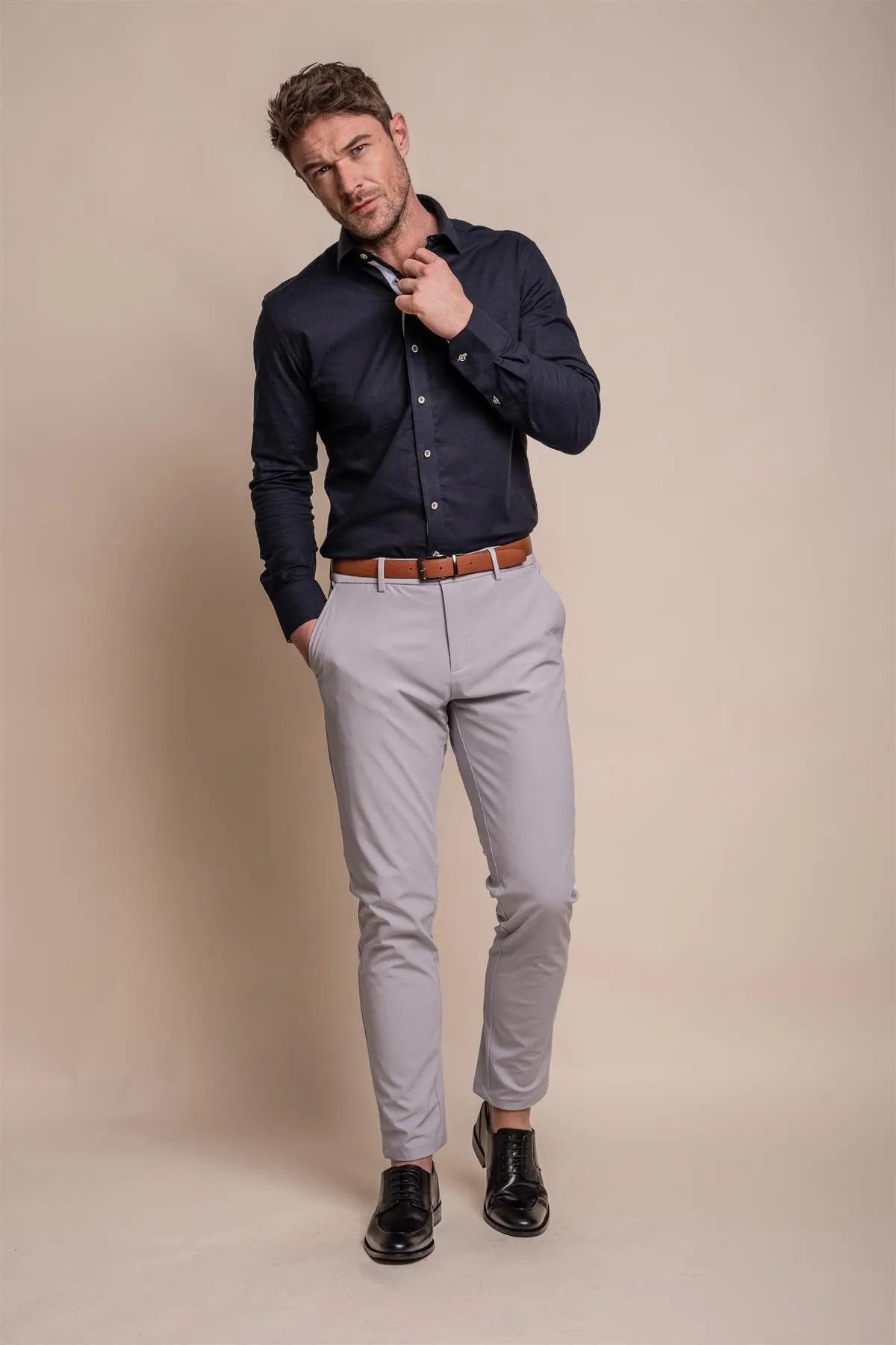 Reed Grey Trouser sold by House of Cavani product image thumbnail 5
