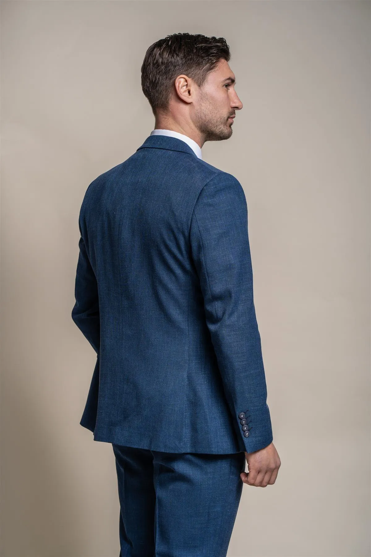 Miami Blue Slim Fit Blazer sold by House of Cavani product image thumbnail 2
