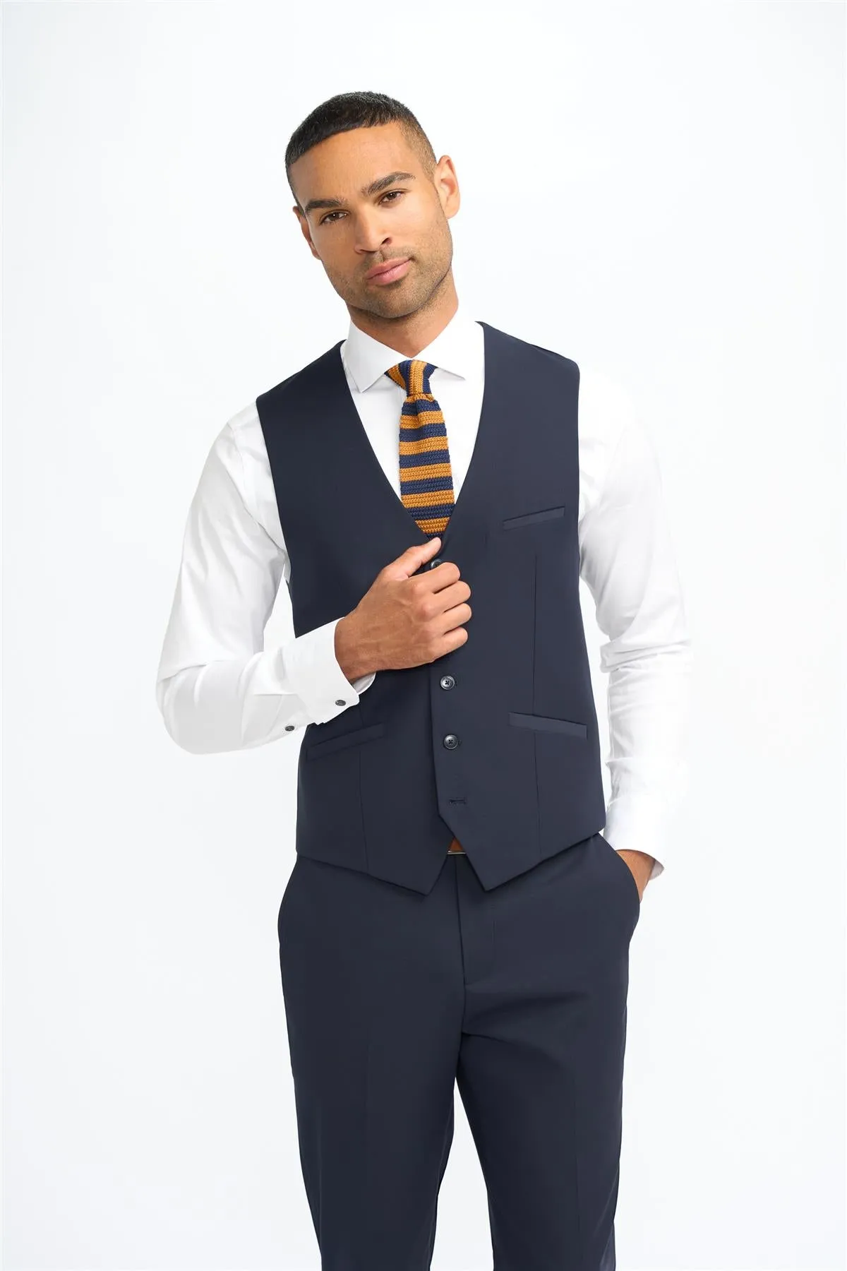 Malibu Navy Waistcoat sold by House of Cavani