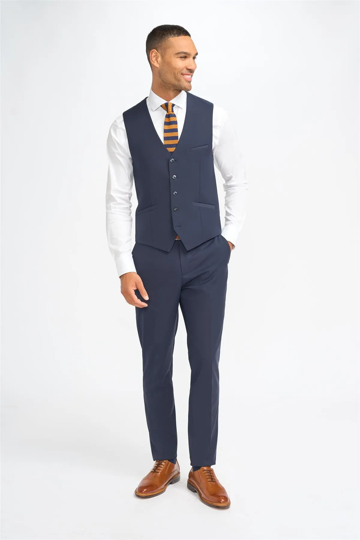 Malibu Navy Waistcoat sold by House of Cavani product image thumbnail 2