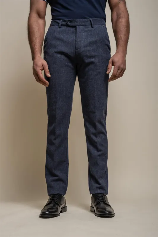 Tokyo Navy  Trousers sold by House of Cavani
