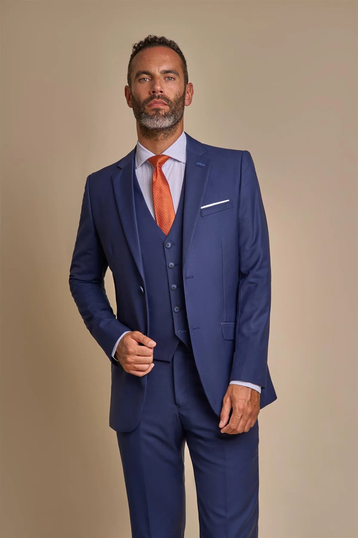 Jefferson Navy Short Three Piece Suit sold by House of Cavani product image thumbnail 2