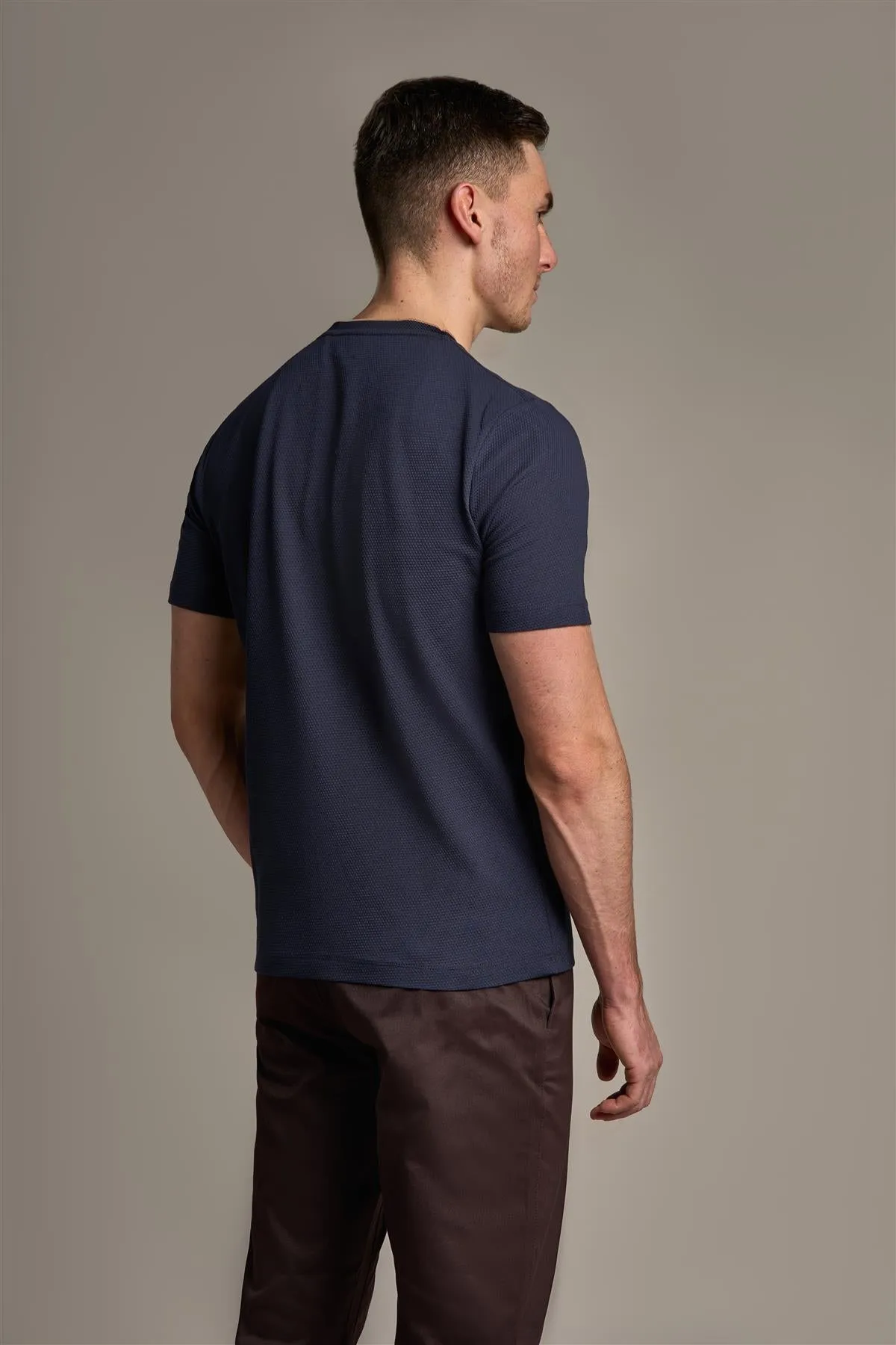 Byron Navy T-Shirt sold by House of Cavani product image thumbnail 3