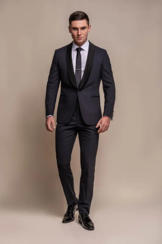 Aspen Midnight Navy Two Piece Suit sold by House of Cavani