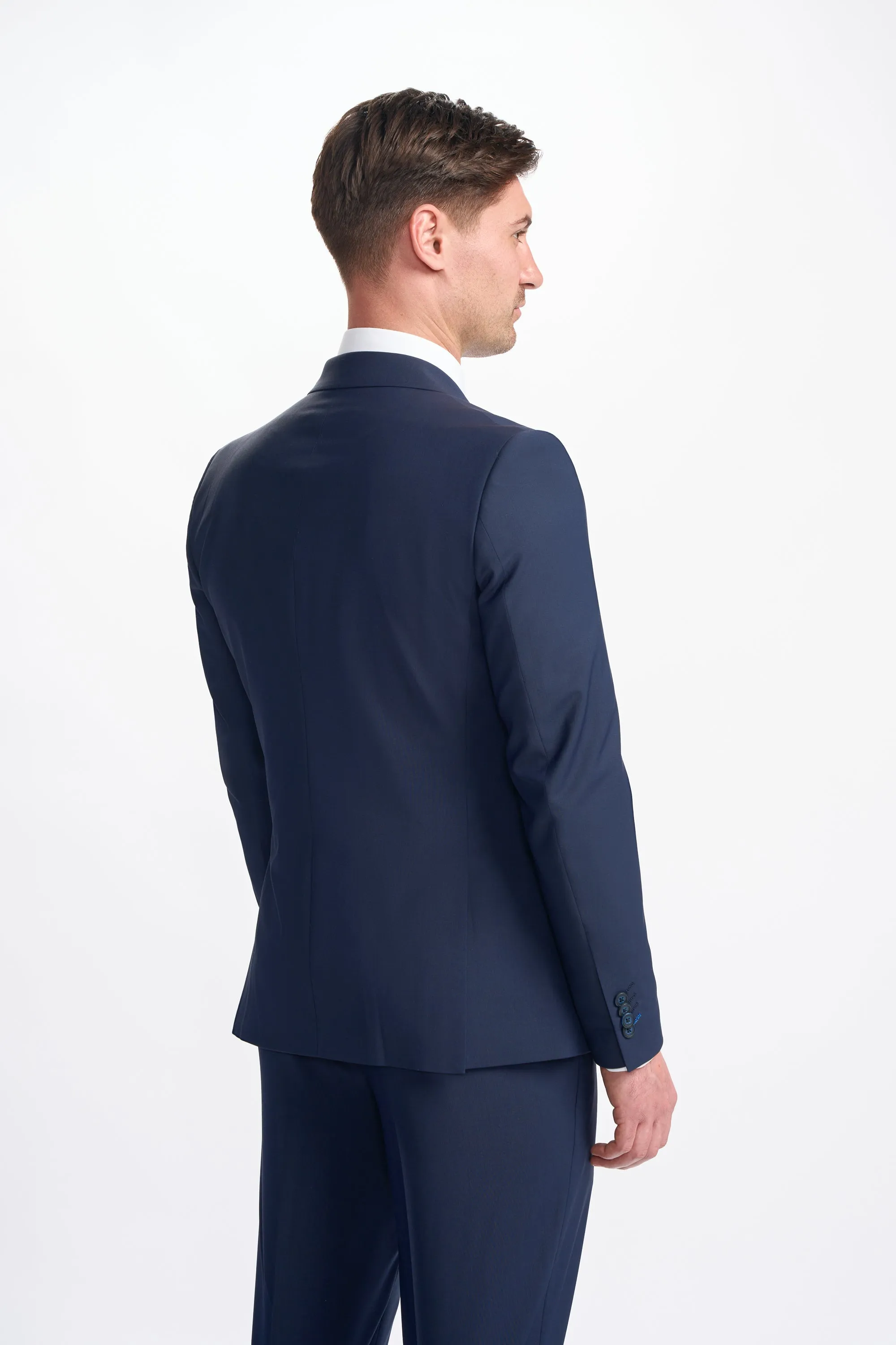 Bond Navy Double Breasted Two Piece Suit sold by House of Cavani product image thumbnail 3