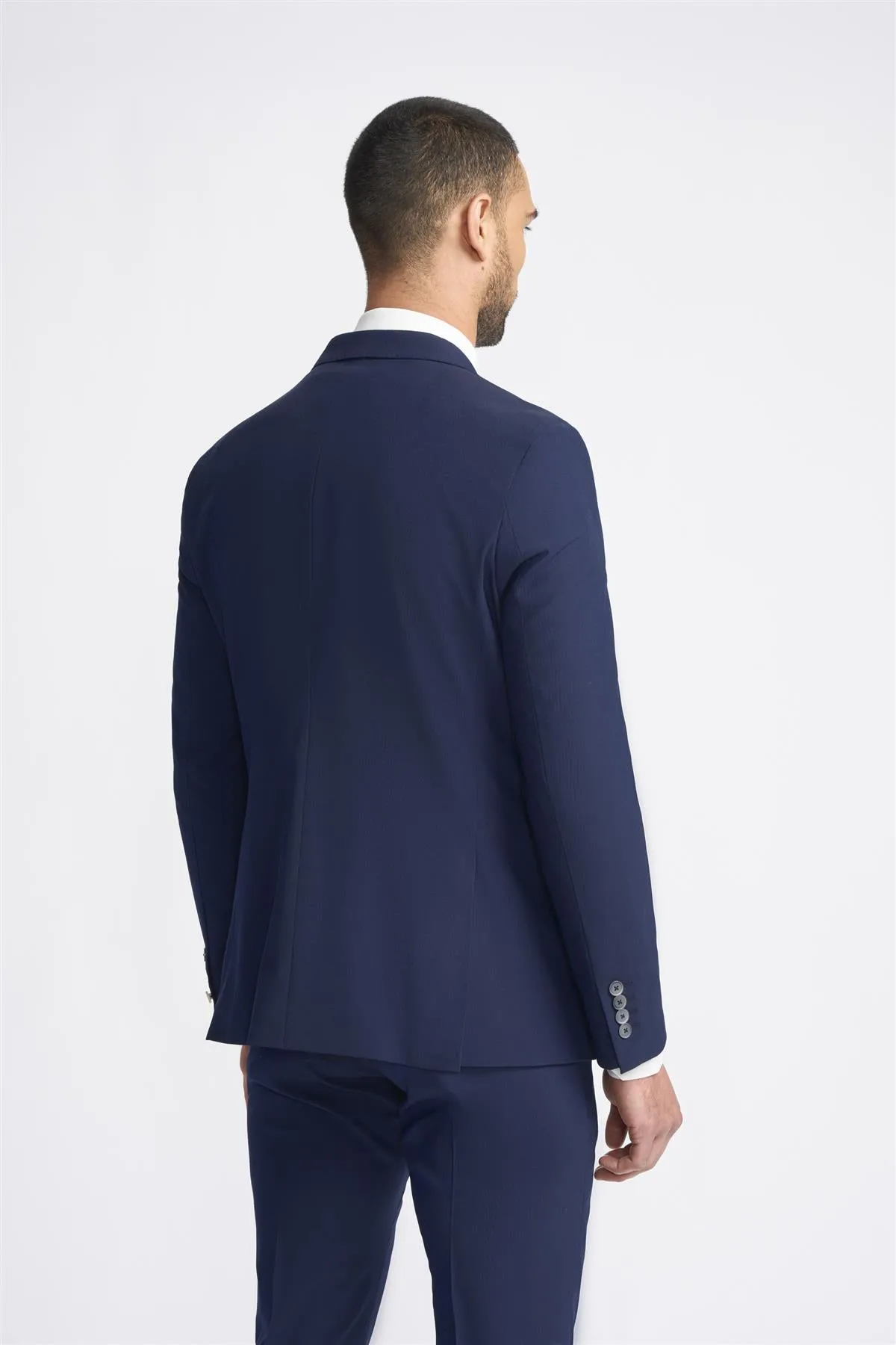 Victorious Navy Double Breasted Blazer sold by House of Cavani product image thumbnail 3