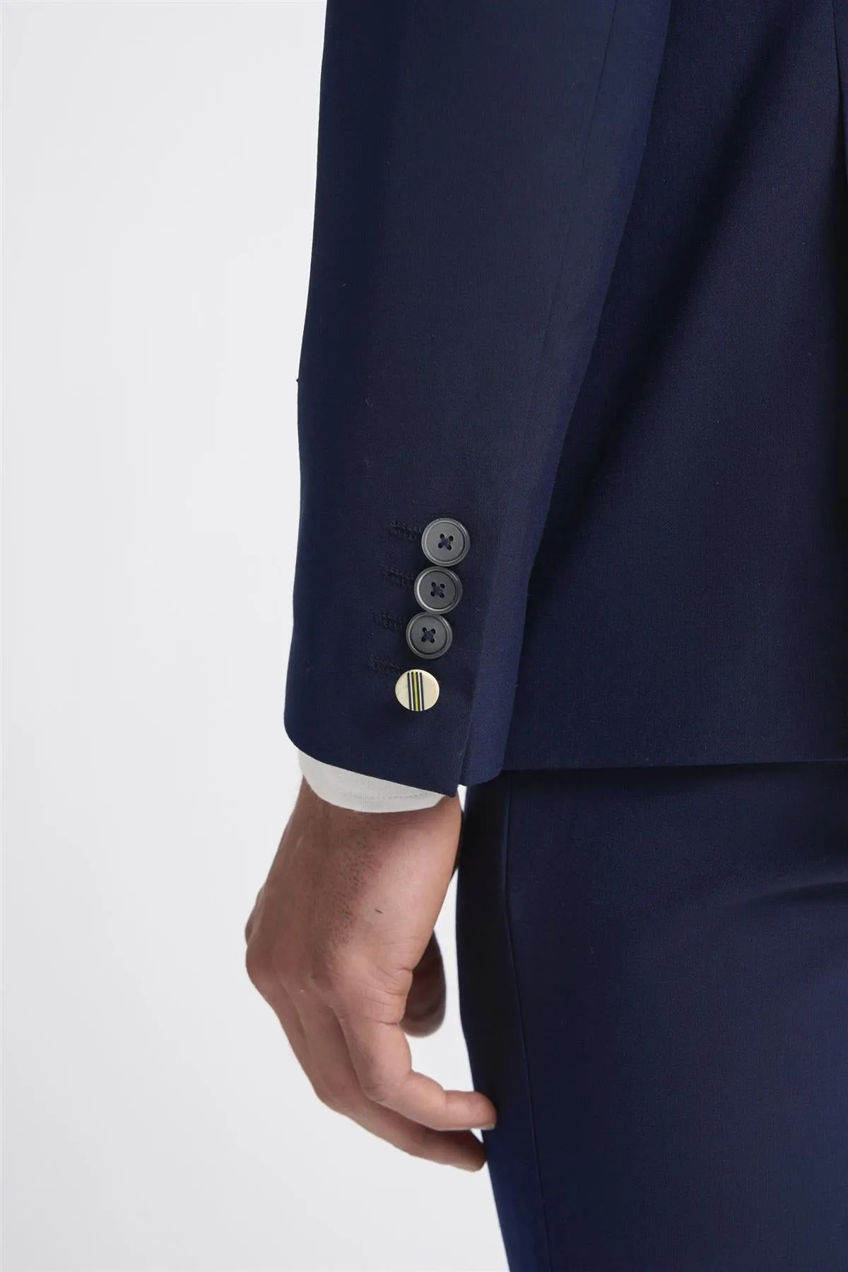 Victorious Navy Double Breasted Blazer sold by House of Cavani product image thumbnail 5