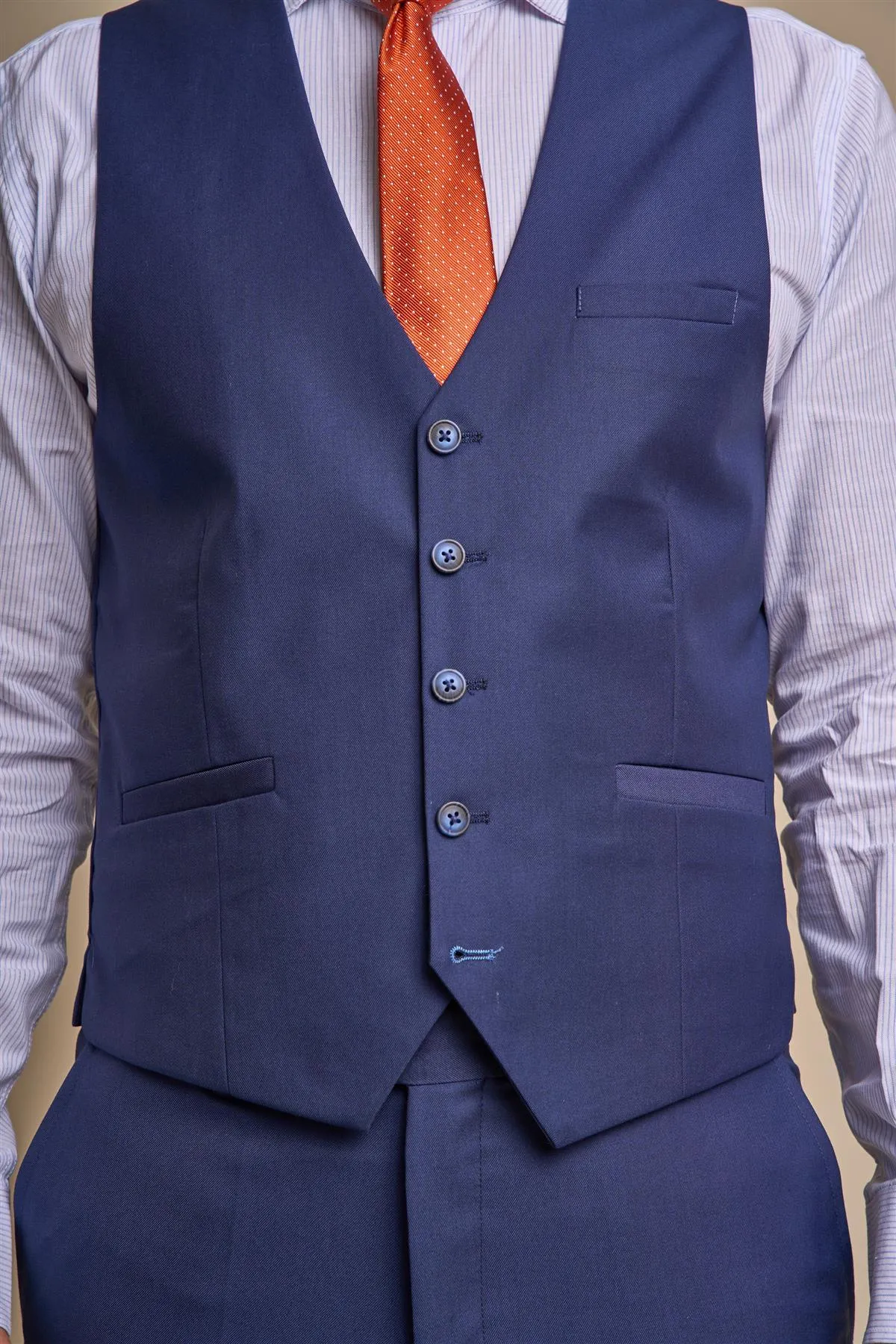 Jefferson Navy Waistcoat sold by House of Cavani product image thumbnail 4