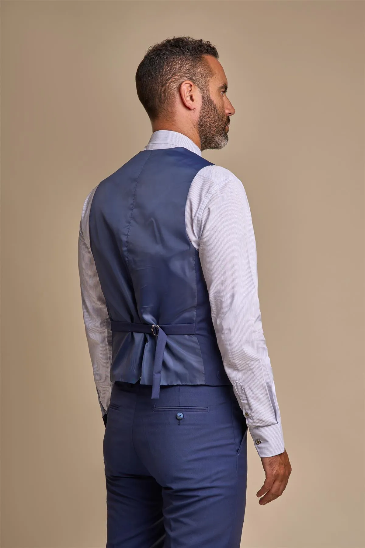 Jefferson Navy Waistcoat sold by House of Cavani product image thumbnail 3