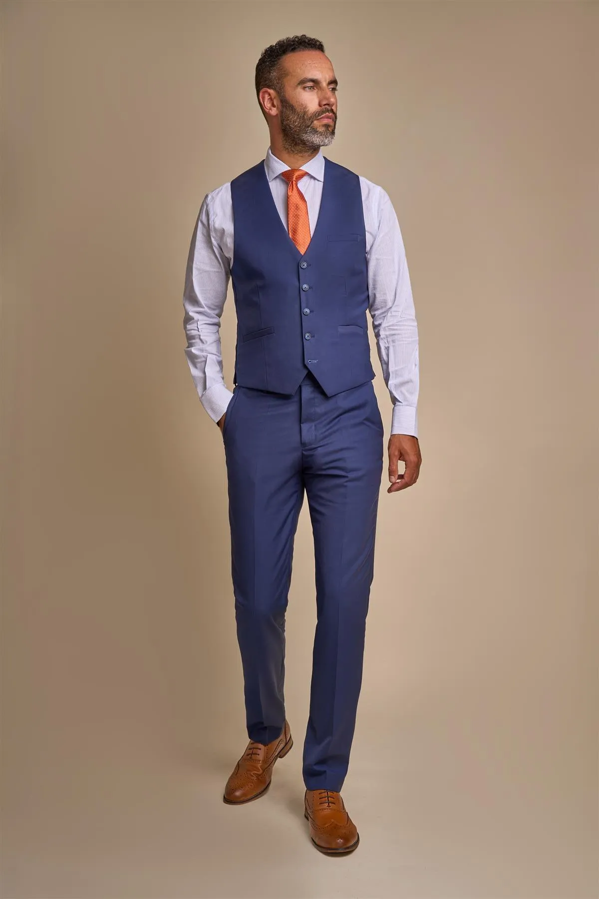 Jefferson Navy Waistcoat sold by House of Cavani product image thumbnail 2
