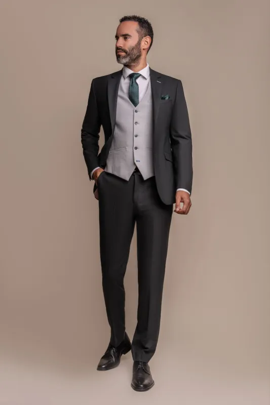 Furious Olive with Furious Ivory Waistcoat made by House of Cavani