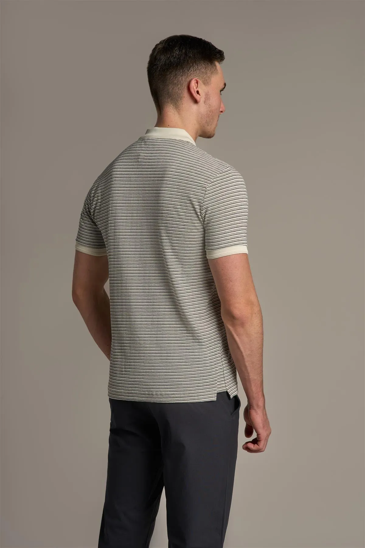 Lance Ecru Polo sold by House of Cavani product image thumbnail 3