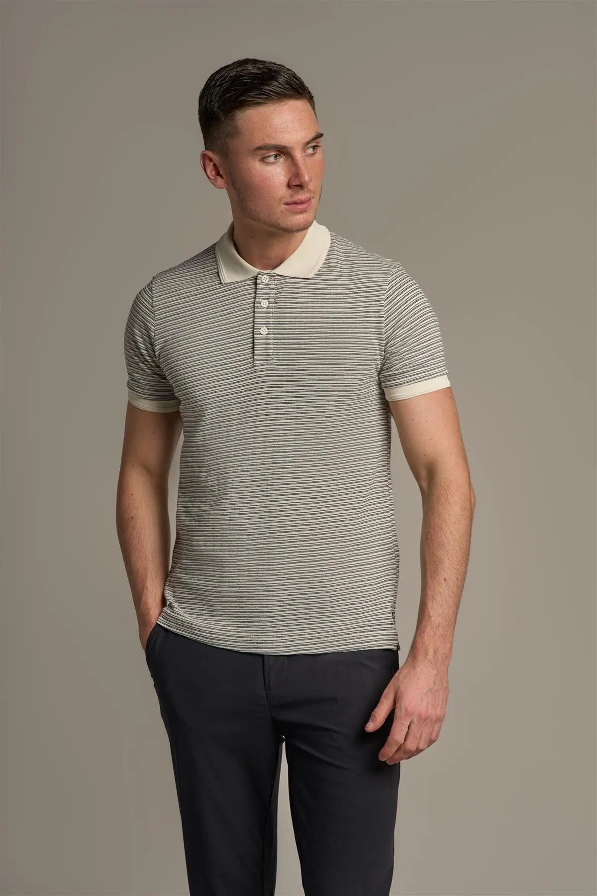 Lance Ecru Polo sold by House of Cavani