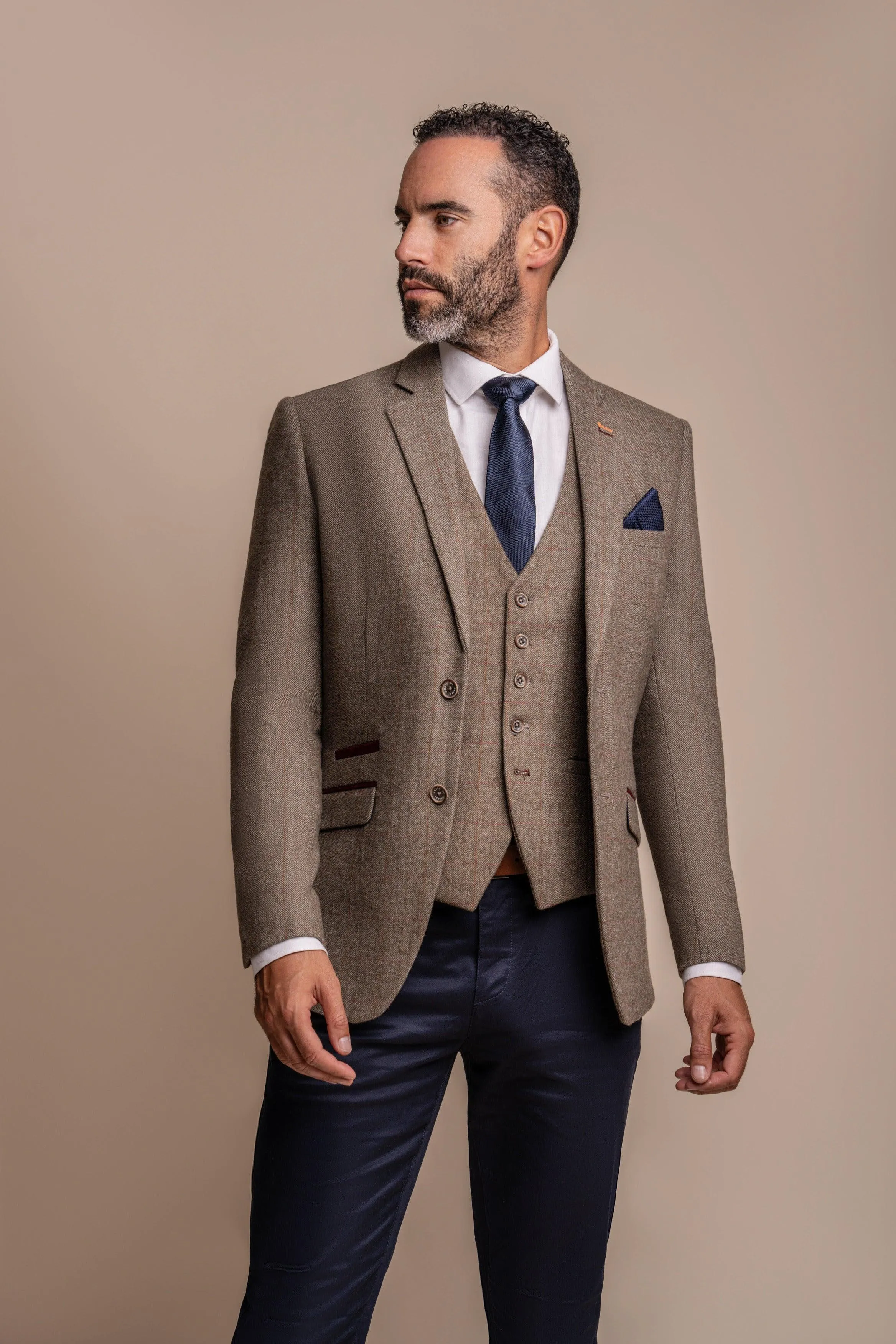 Gaston Sage with Dakota Navy Chino sold by House of Cavani product image thumbnail 2