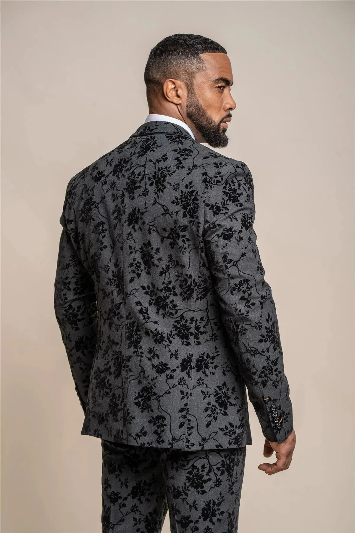 Georgi Floral Three Piece Suit sold by House of Cavani product image thumbnail 2