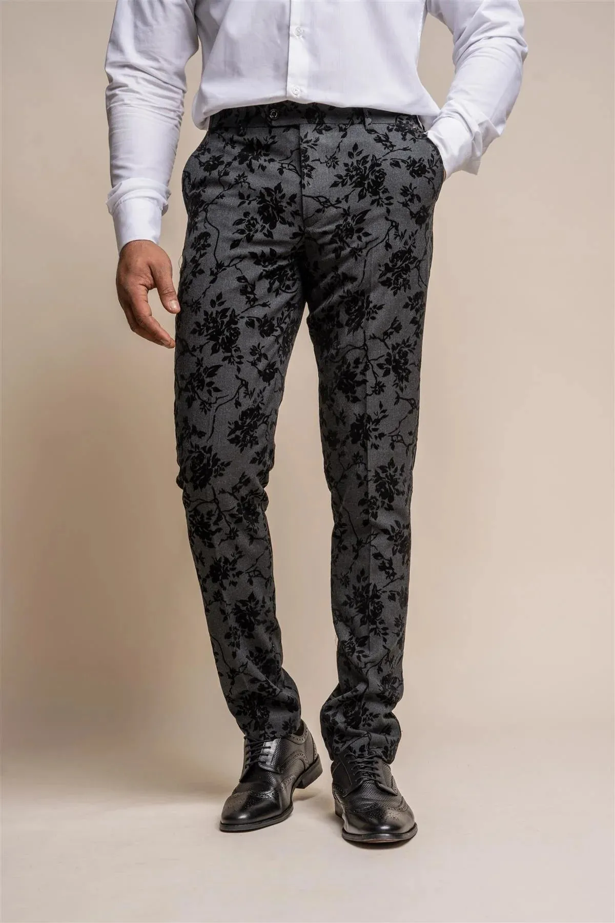Georgi Floral Three Piece Suit sold by House of Cavani product image thumbnail 5