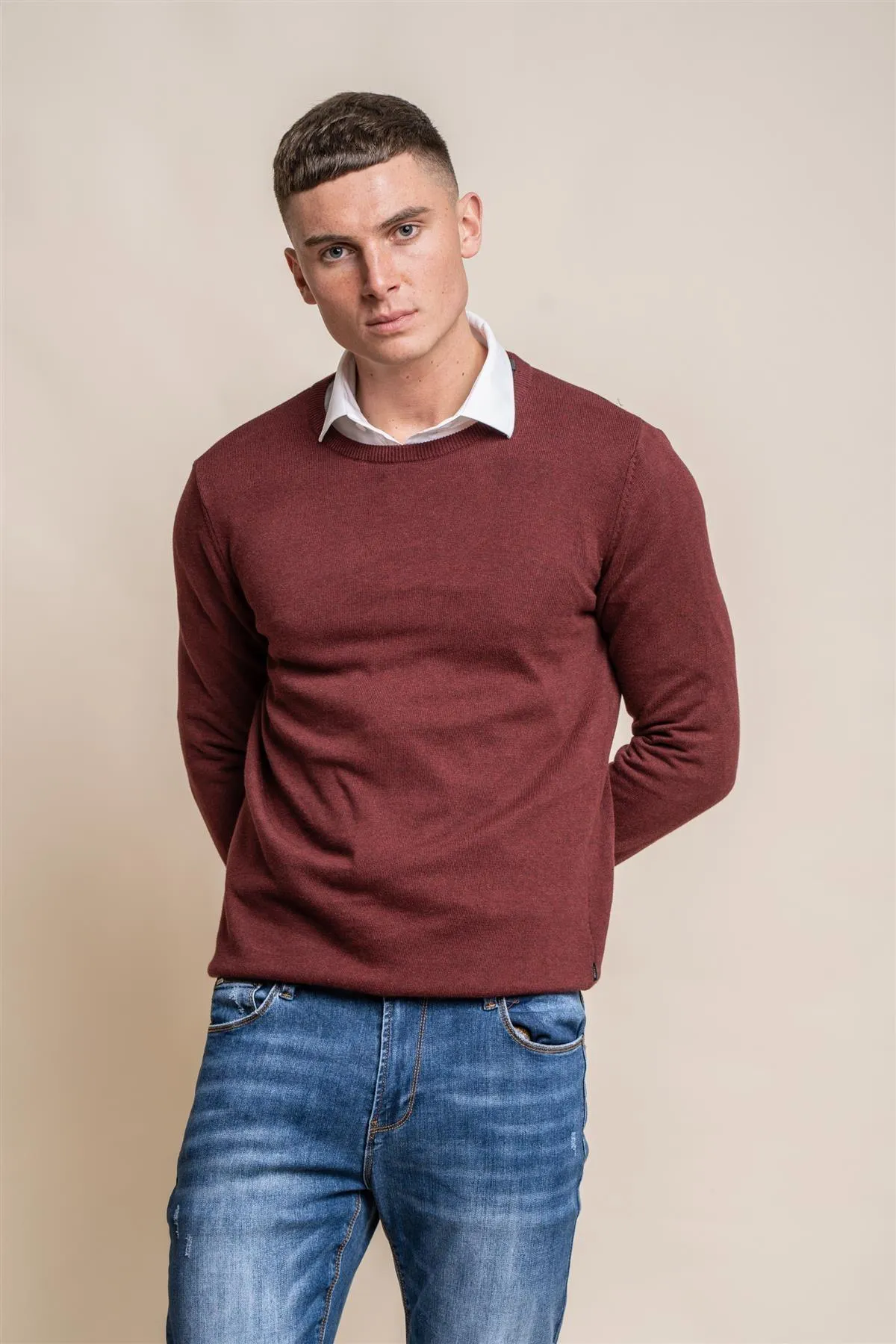 KN101 Crewneck Knit sold by House of Cavani product image thumbnail 4