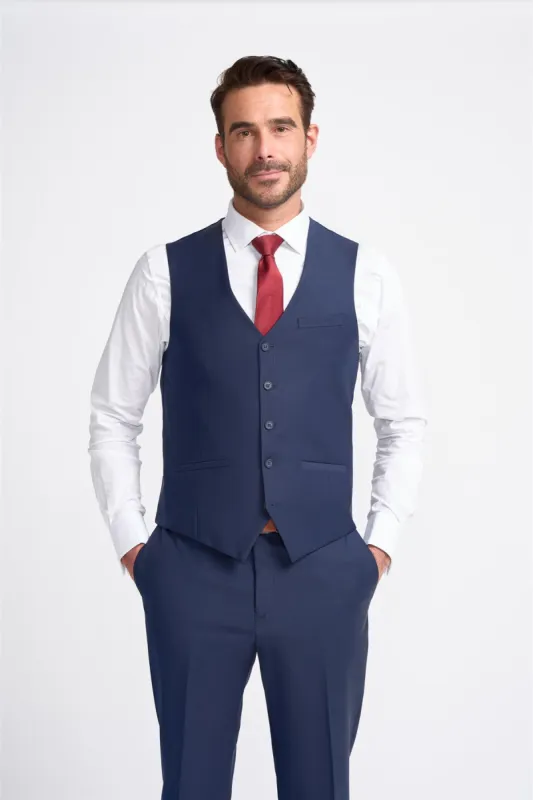 Bond Navy Waistcoat sold by House of Cavani