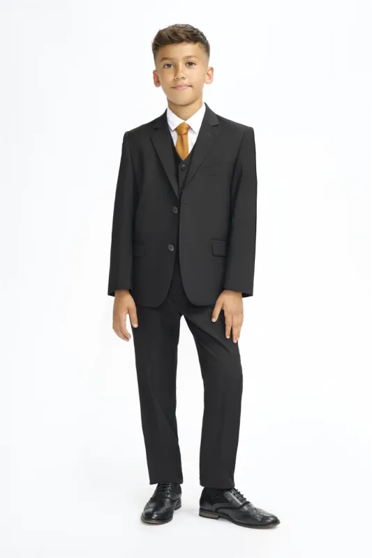 Boys Malibu Black Suit sold by House of Cavani