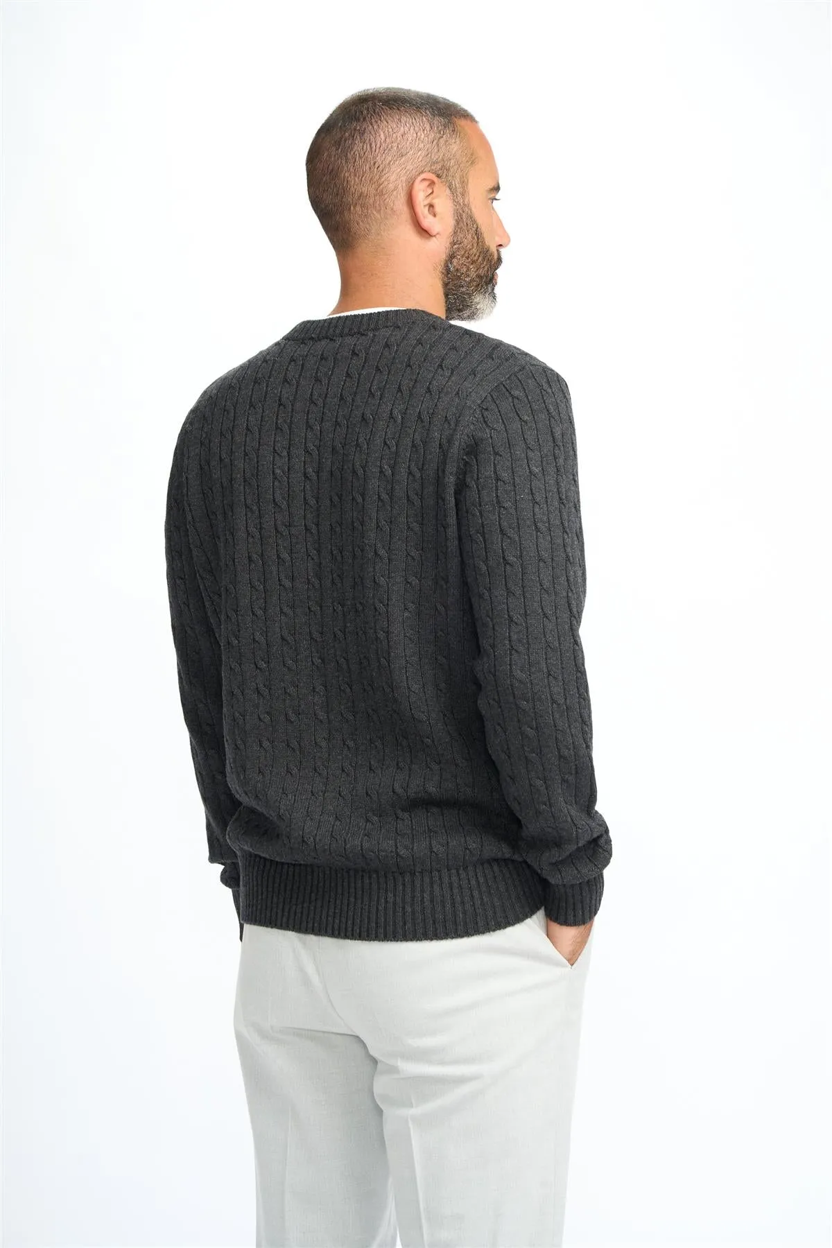 Foston Charcoal Jumper sold by House of Cavani product image thumbnail 3