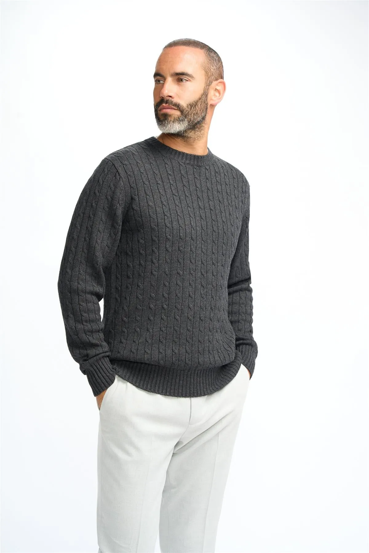 Foston Charcoal Jumper sold by House of Cavani