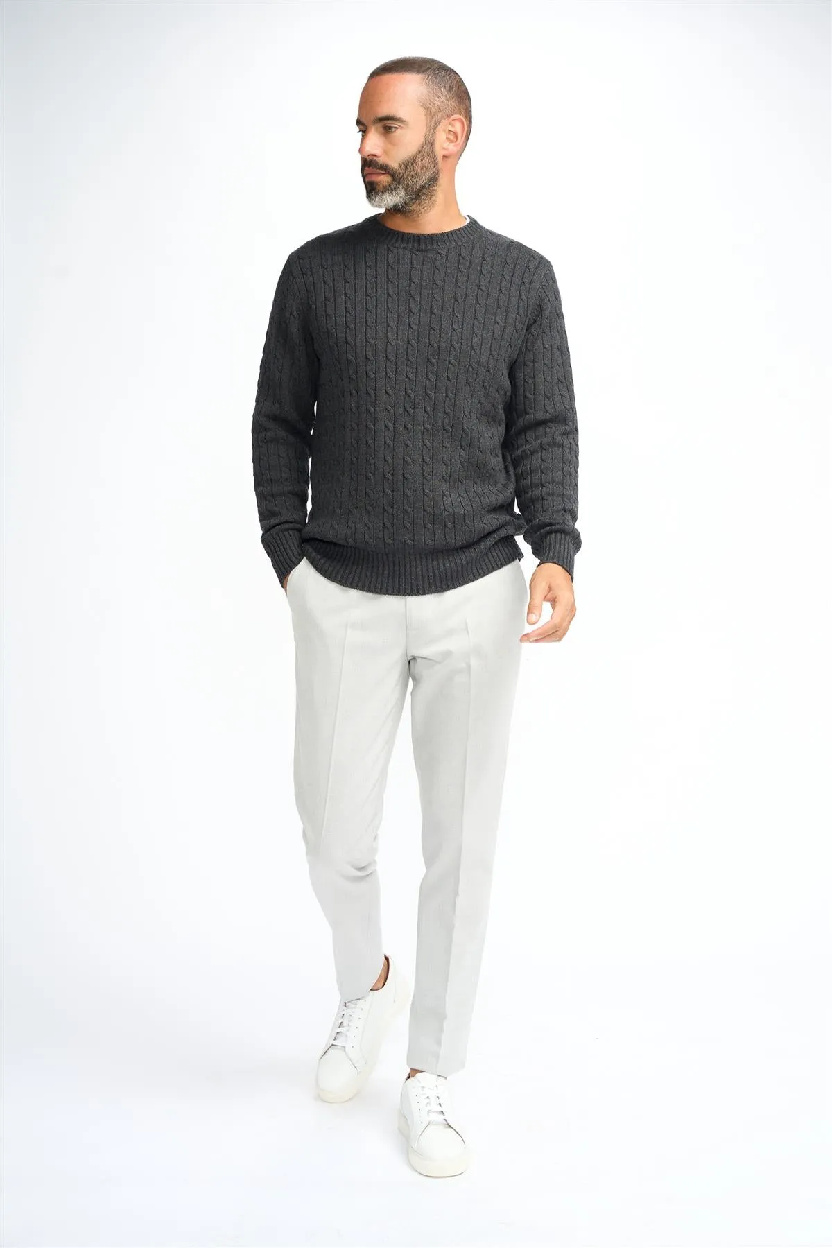 Foston Charcoal Jumper sold by House of Cavani product image thumbnail 2
