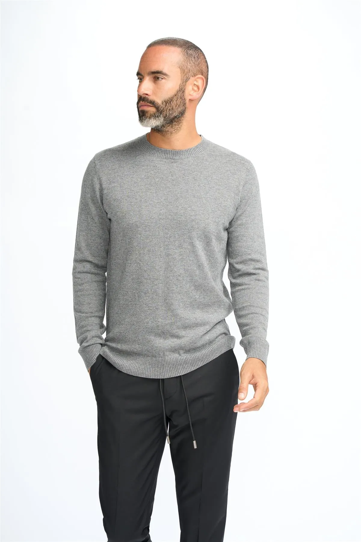 Connall Grey Jumper sold by House of Cavani