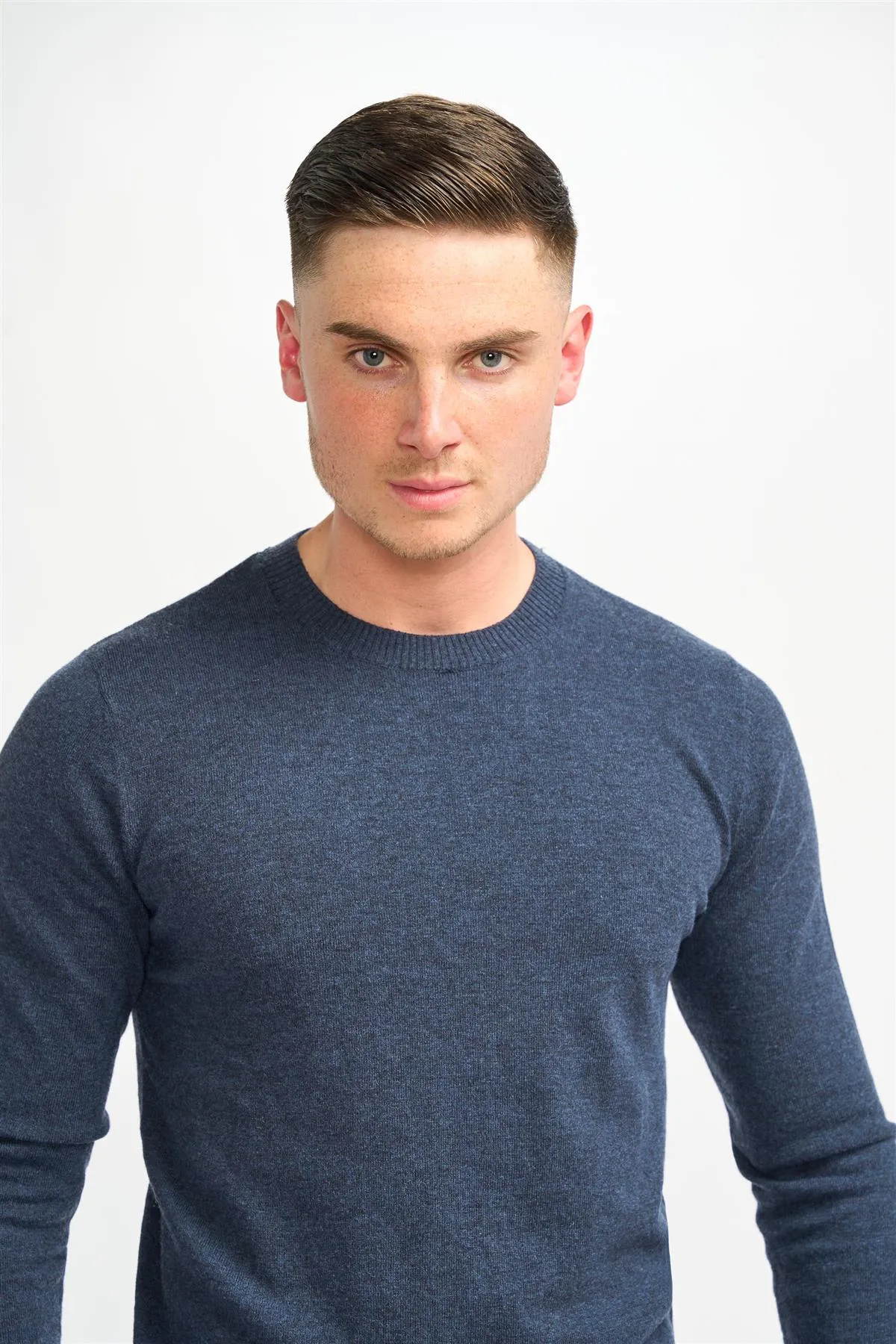 Connall Navy Jumper sold by House of Cavani product image thumbnail 4