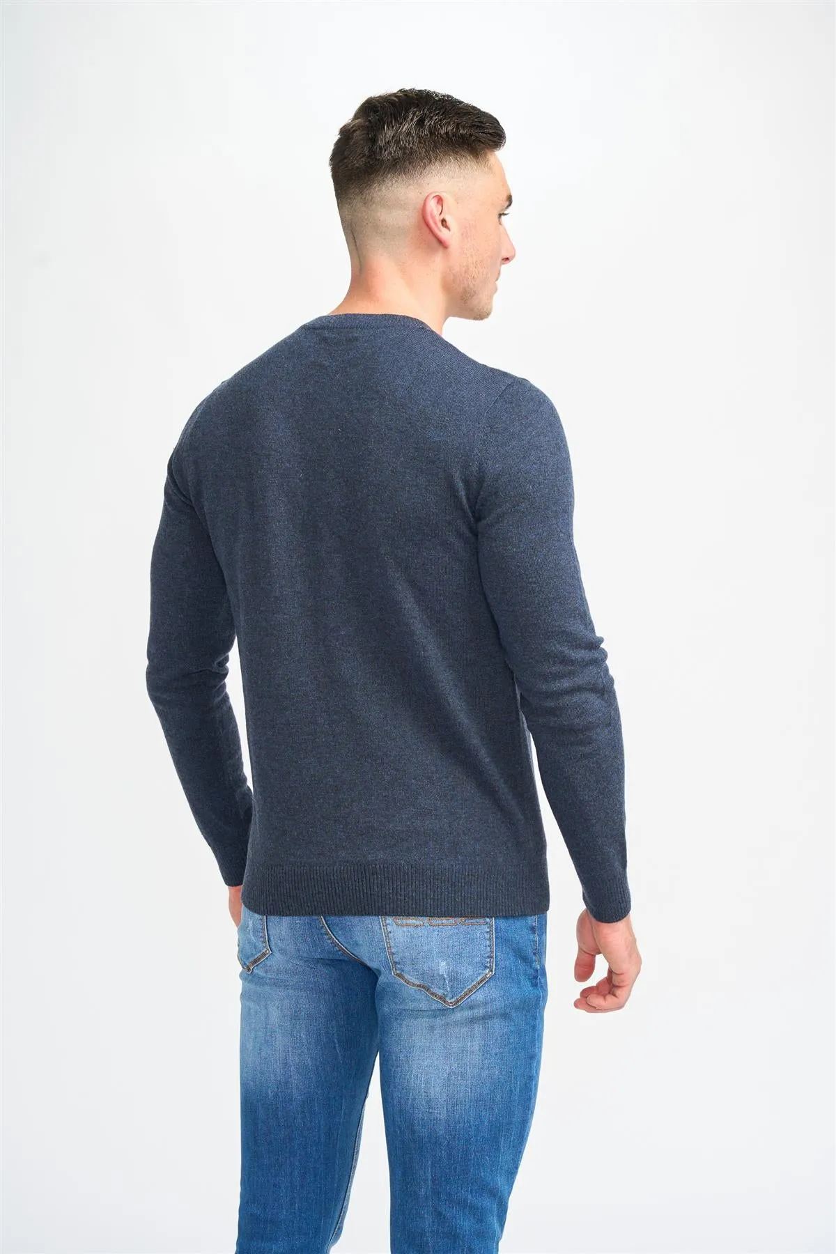 Connall Navy Jumper sold by House of Cavani product image thumbnail 3