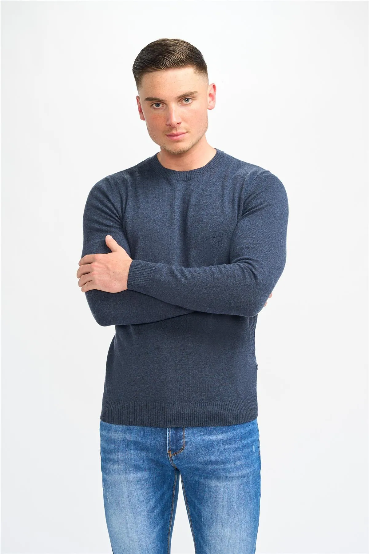 Connall Navy Jumper sold by House of Cavani