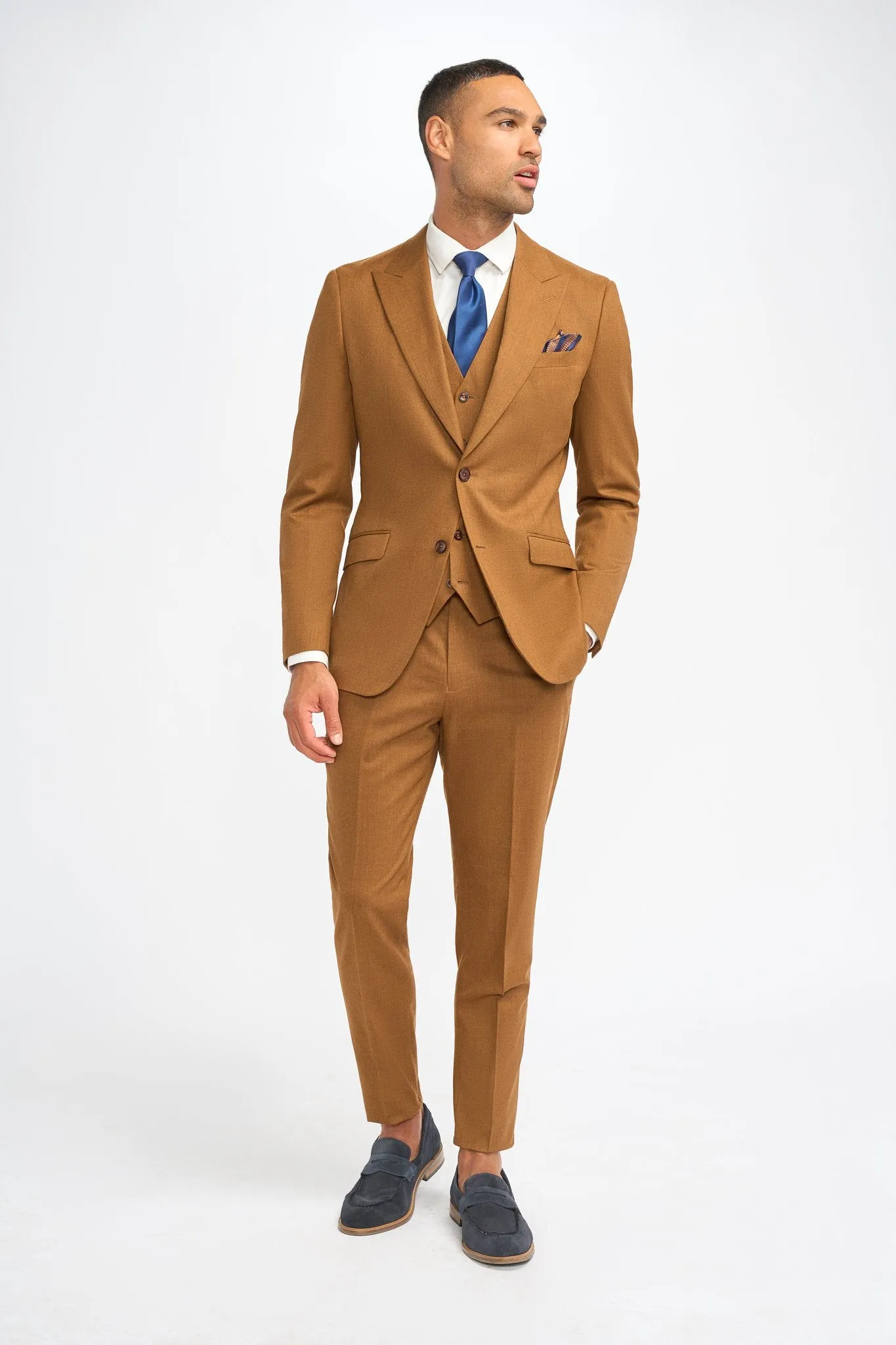 James Sierra Super 130s Wool Three Piece Suit sold by House of Cavani