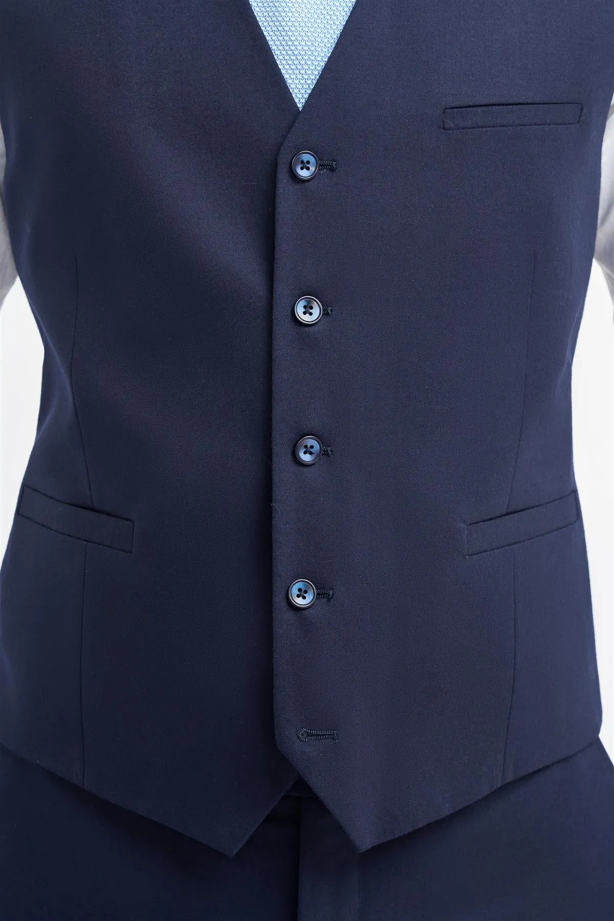James Navy Waistcoat sold by House of Cavani product image thumbnail 5